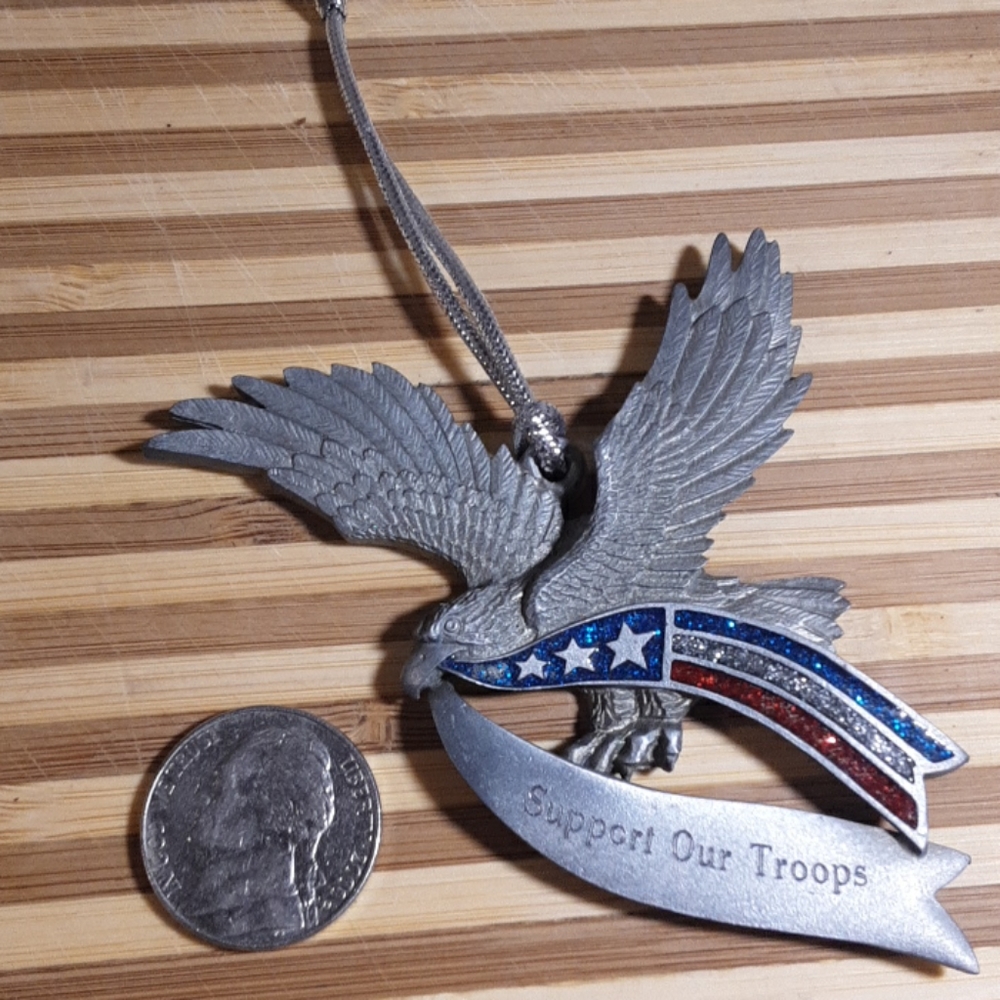 Support our troops ornament